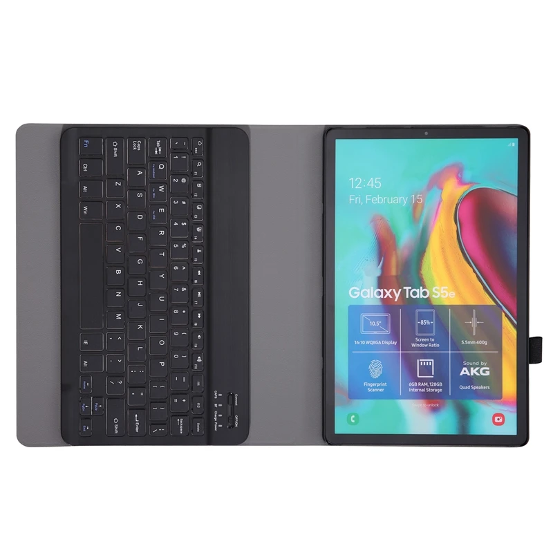  Backlit Keyboard Case For Samsung Galaxy Tab S5E 10.5 Case T720 T725 SM-T720 Cover Removable Blueto