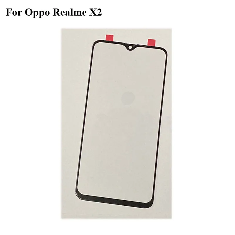 

For OPPO Realme X2 Glass Lens touchscreen Touch screen Outer Screen For OPPO Realme X 2 Glass Cover without flex RealmeX2