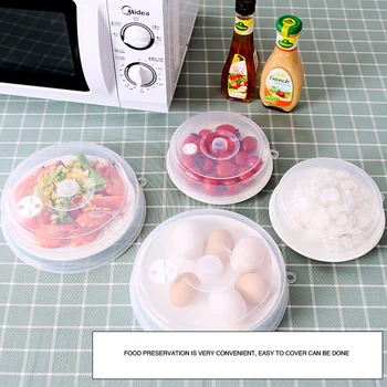 

Food Splatter Guard Microwave Food Anti-Sputtering Cover Oven Oil Cap With Steam Vents Magnetic Splatter Lid Cookware S/L Size