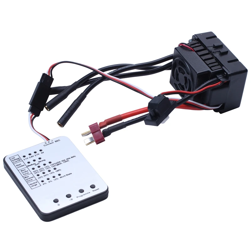 

Waterproof 3650 Brushless Motor With 60A ESC with Program Card Combo For 1/10 RC Car Truck Toy