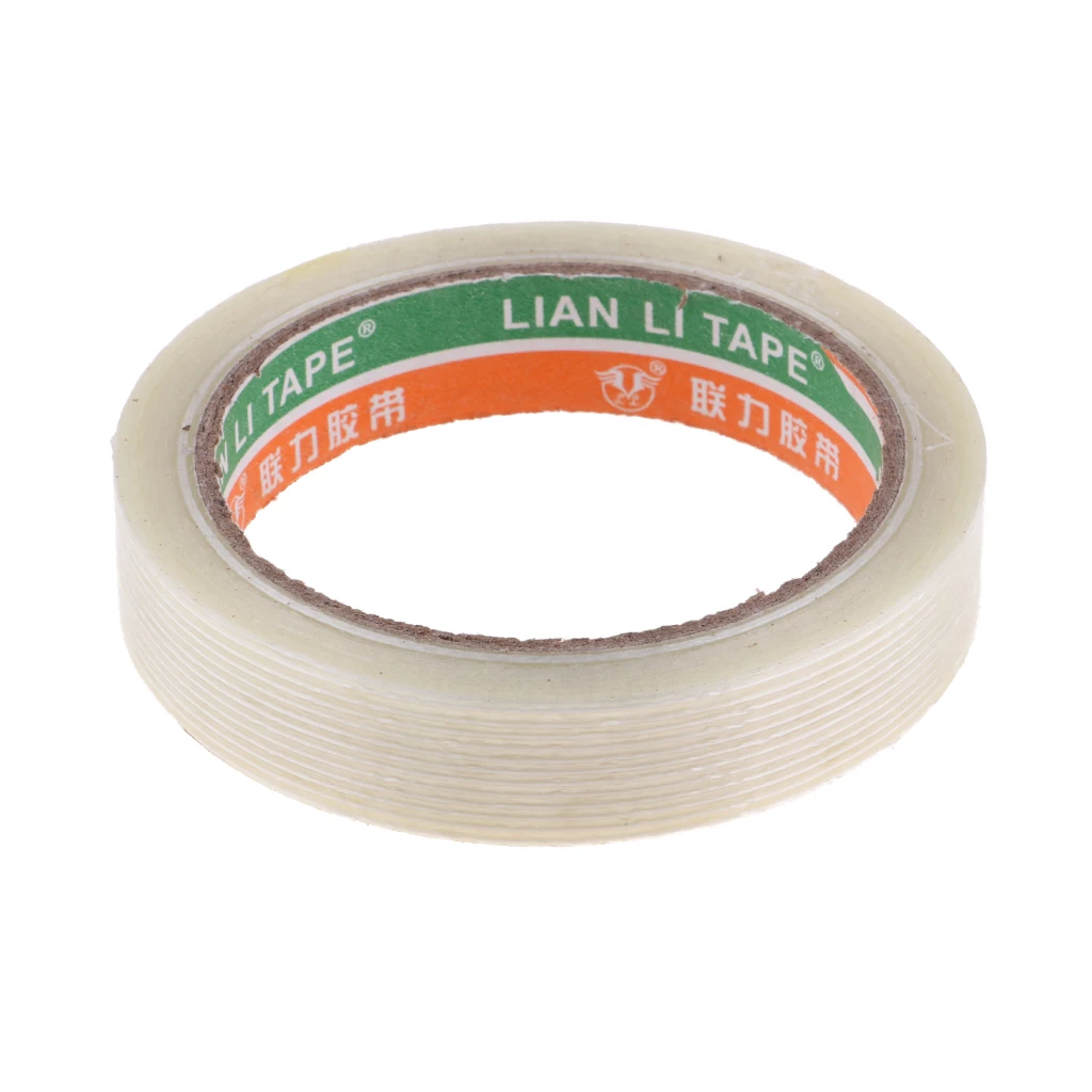 20mm*25m Strong Glass Fiber Tape Transparent Striped Single Side Adhesive Tape for Battery Fixed Model Parts Accessory
