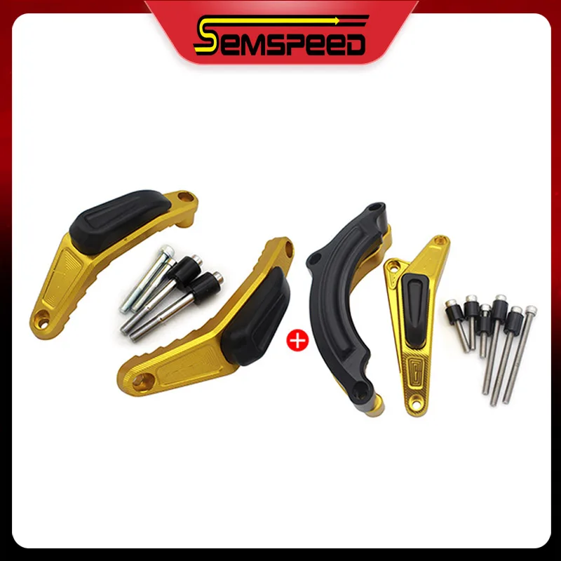 For YAMAHA MT-09 FZ09 TRACER 900 XSR900 2014-2020 SEMSPEED Motorcycle Fairing Crash Frame Slider Engine Guard Falling Protection