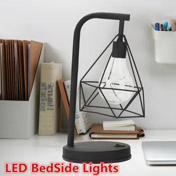 

Portable LED Vintage BedSide Lights Modern Minimalist Wall Lamps Living Room Bedroom Bedside Sconce Aisle Lighting Decoration