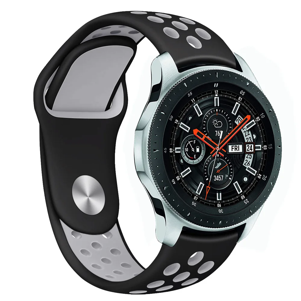 20 мм 22 мм какой ремешок для samsung Galaxy Watch 42 46 мм активный 2 Силиконовый мягкий Браслет Смарт носимые аксессуары