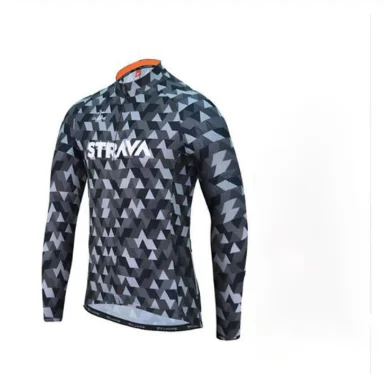 STRAVA осень с длинным рукавом Велоспорт Джерси костюм ropa ciclismo велосипедный костюм горный велосипед Джерси форма 20D - Цвет: Long jersey 4