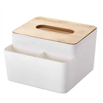 

Living Room Tissue Box Desktop Storage Tissue Box Multi-Purpose Tray