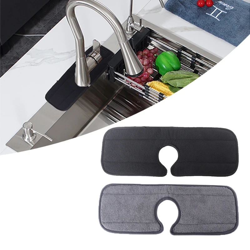 Kitchen Faucet Absorbent Mat Faucet Drip Catcher Kitchen Bathroom RV