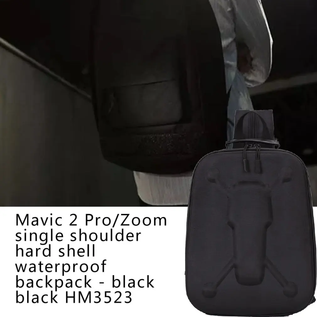 Для Mavic 2 Pro/Zoom жесткий чехол на одно плечо водонепроницаемый рюкзак-черный HM3523 аксессуары для Дронов