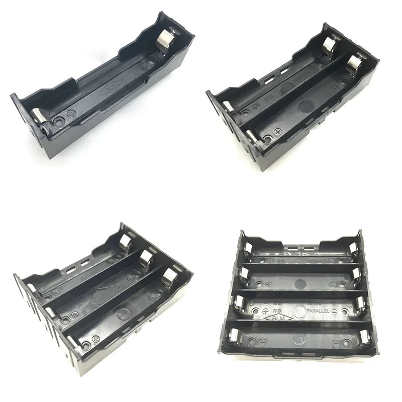 

1Pcs THM Black 18650 Battery Holder Battery Box With PC Pins For 1 2 3 4 18650 Battery