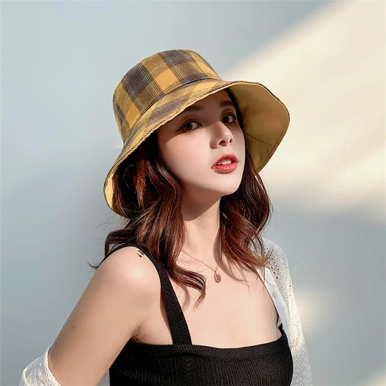 Summer woman Anti-UV Panama Summer Sun Cap Viseira For both sides caps cotton Beach Hats For Women Hat Female Lady Bucket Hat