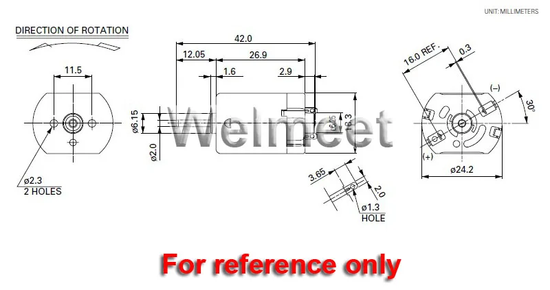 FK260SA-3547-38 DC3-6V 27000 об/мин большой крутящий момент углеродная щетка мотор для DIY игрушки бритвы