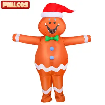 

Inflatable Gingerbread Costume Christmas Party Costumes Cosplay Purim Halloween Costume For Adult