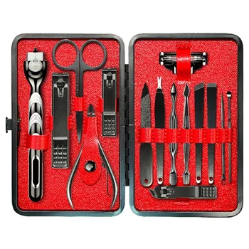 

15PCS Nail Clippers Pedicure Manicure Set Stainless Steel Nail Clippers Razor Tweezers Nail File Nail Clippers Set