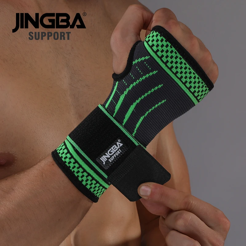 JINGBA SUPPORT 1PCS Nylon Bandage knee protector wristband Support ankle support Elbow pads hand guards basketball knee Brace knee pad knee support knee support sleeve knee brace