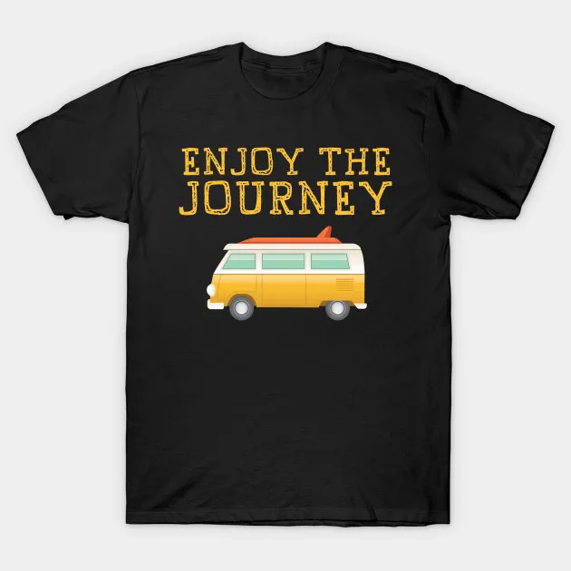 Men t-shirt Enjoy The Journey Surfers Van Design tshirt Women t shirt | Мужская одежда