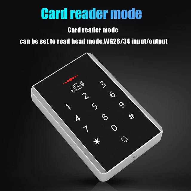 Standalone RFID Access Control Keypad Digital Panel Card Reader 125Khz Door Lock System 2000 Users for Security 4