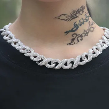 

Endless loop necklace, men's CZ Necklace