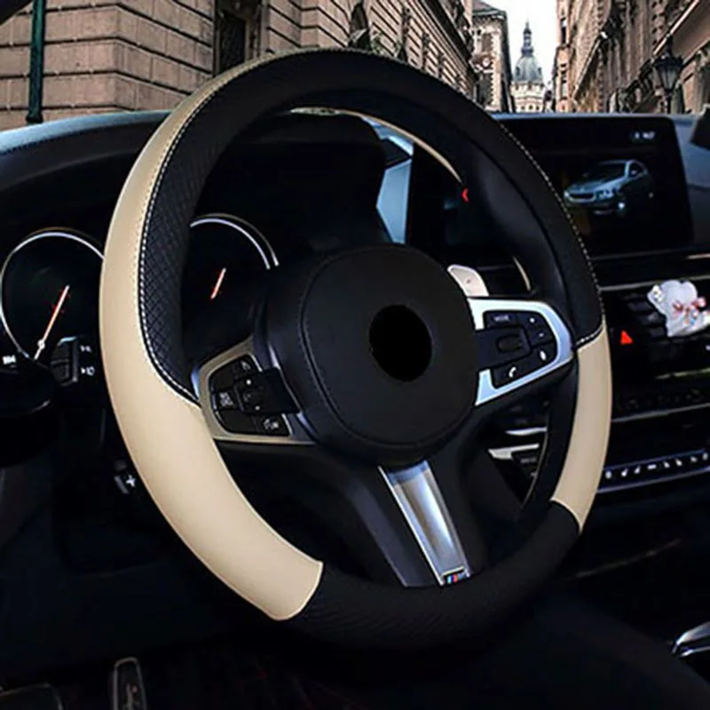 WLMWL Car steering wheel cover for jeep renegade compass cherokee