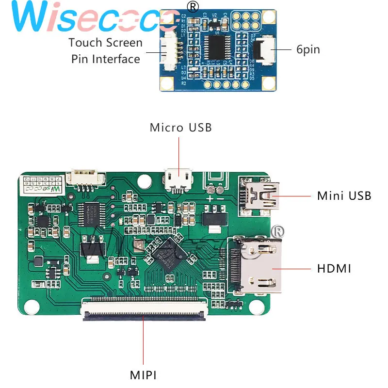 Wisecoco 8,9 дюймов ips 2K ЖК-дисплей 2560*1600 с емкостным сенсорным экраном HDMI MIPI USB драйвер платы