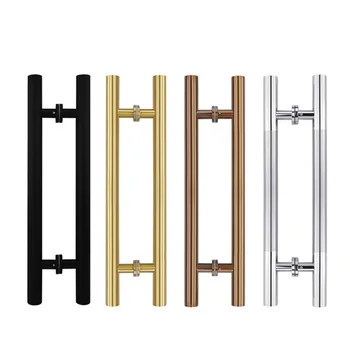 

High-grade Stainless steel glass door handle diameter 38mm Brushed/Polishing bathroom shower/wooden door Armrest Glass hardware