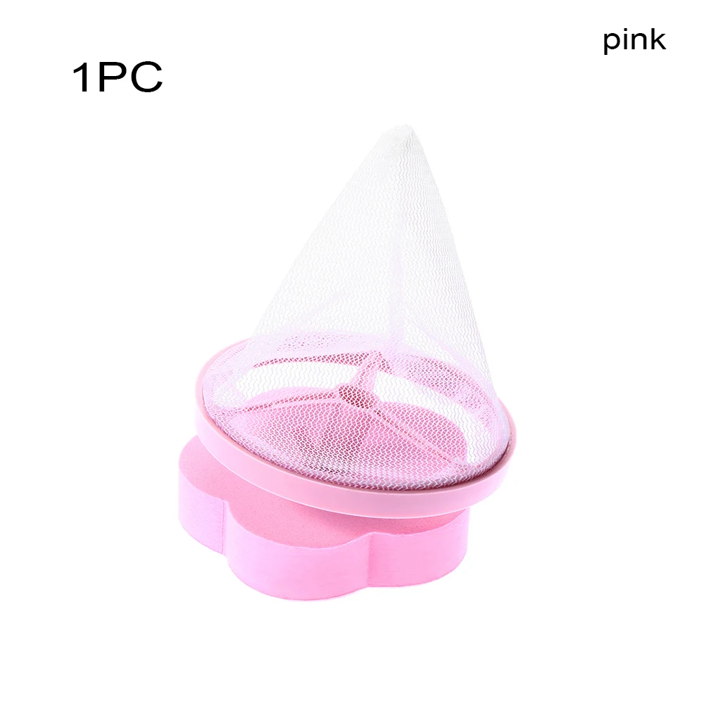 pink 1 шт. полиэфирный фильтр стиральной машины, сетчатый мешок, плавающий мешочек, пена, шарики для стирки, ворс, мех, Ловец волос, бытовые чистящие средства - Цвет: pink