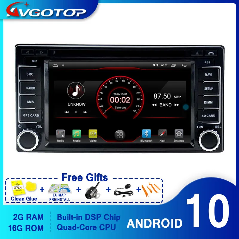 Автомагнитола AVGOTOP Android 10 навигатор плеер для SUBARU Forester Impreza 2008 2009 2010 2011 Wi-Fi GPS