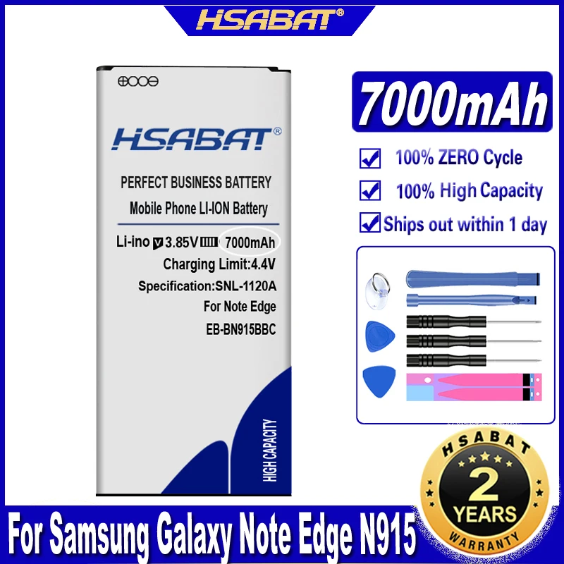 Аккумулятор HSABAT 7000 мАч для Samsung Galaxy Note Edge NFC N9150 N915K N915L N915S N915X N915 N915A N915D | Мобильные