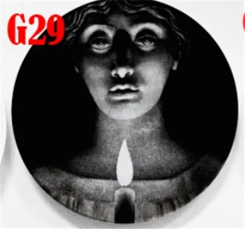 8 дюймов тарелка Fornasetti Ремесла керамические тарелки домашнее украшение Fornasetti Тарелка фарфоровая настенная тарелка подвесная Тарелка декоративная тарелка - Цвет: 29