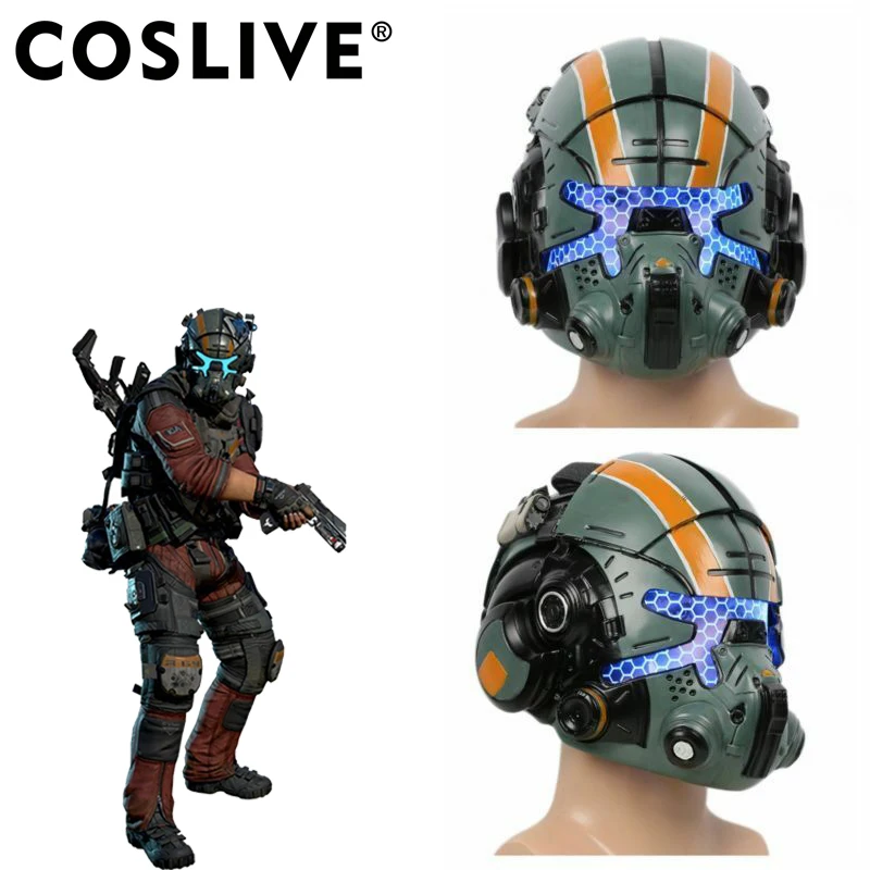 Шлем XCOSER Jack Cooper Titanfall 2 маска для косплея из смолы светящаяся голова реквизит