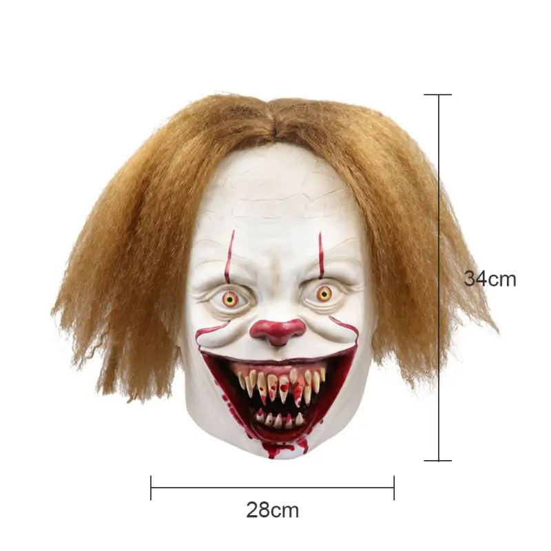 Halloween Horror Latex Mask Latex Clown Cosplay Scary Half Face Mask Masquerade Halloween Party Decoration
