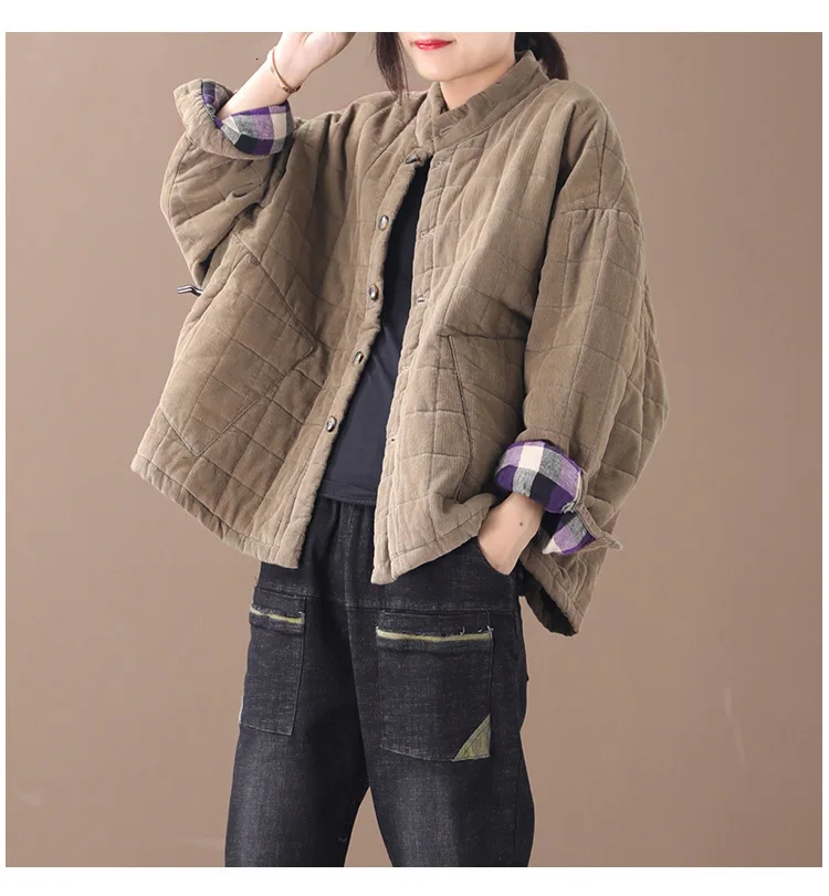 SOUL OF TIGER, корейская мода, зимняя одежда больших размеров, Женская винтажная теплая парка, женская повседневная куртка с хлопковой подкладкой, пальто