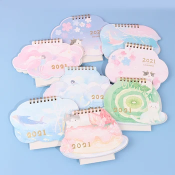 

2021 Lovely Desk Calendar Weekly Daily Monthly Schedule Planner To Do List Organizer 2020.08-2021.12 School Office Supplies