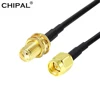 CHIPAL 6M 9M RG174 SMA Male to Female Extension Cable Copper Feeder Wire for Coax Coaxial Wi-Fi WiFi Network Card Router Antenna ► Photo 2/6