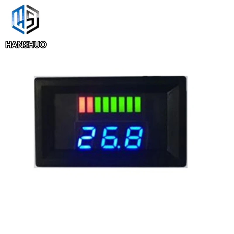 DC 12 V-60 V краситель Кислотный красный цифровой свинцовый аккумулятор Ёмкость индикатор уровня заряда свинцово-кислотные светодиодный тестер Вольтметр