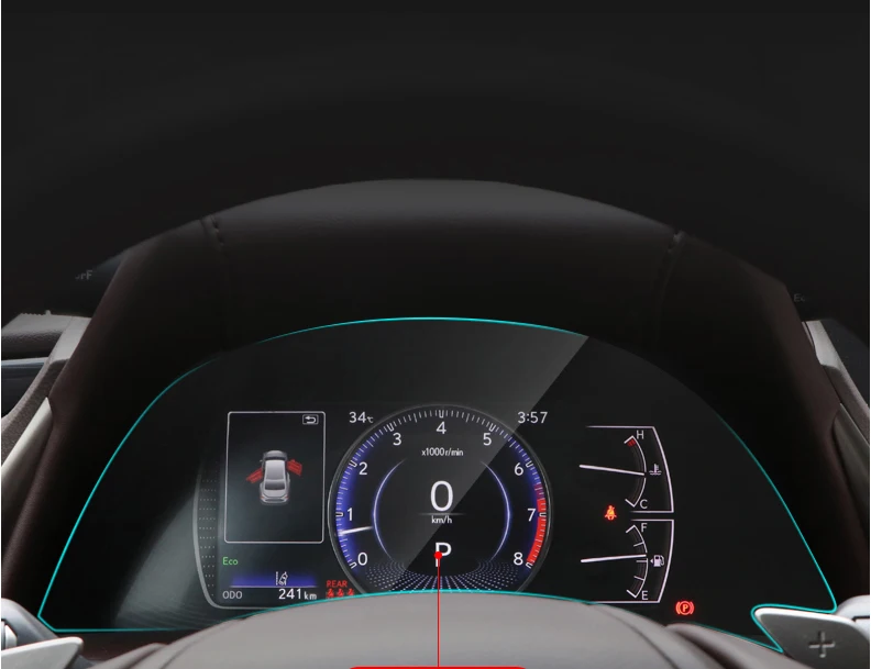 Lsrtw2017 ТПУ приборной панели автомобиля защитная пленка gps навигация закаленное для lexus es200 es260 es300h es350