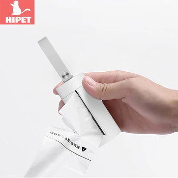 

Hipet Portable Outdoor Pet Waste Bag Dispenser Dog Cat Poop Scooper Travel Pet Dogs Pooper Scooper Waste Garbage Bags Holder