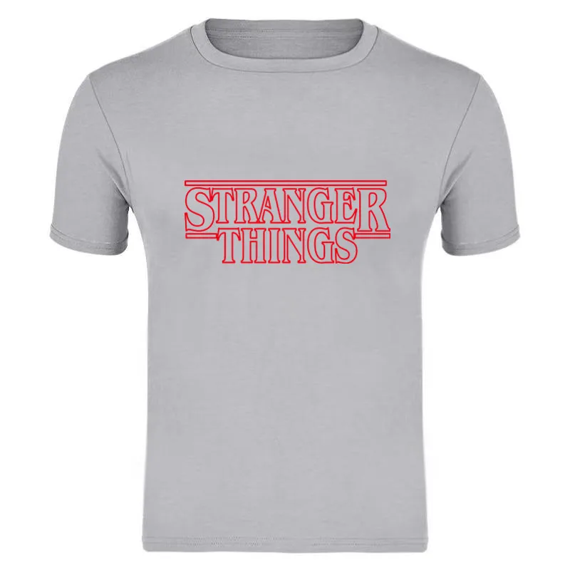 STRANGER THINGS Mens T-Shirts Summer cotton Short Sleeve T Shirts New casual Tee Shirts Male T shirt S-XXXL