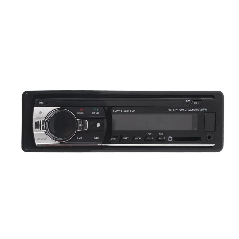 JSD-520 автомобильное радио стерео музыкальный плеер телефон MP3 Пульт дистанционного управления 12 в автомобильное аудио Автомобильное музыкальное устройство