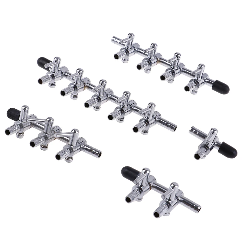 New Distributor Aquarium Stainless Steel Lever Fish Tank Durable Oxygen Pump Accessories Splitter Air Flow Control | Дом и сад