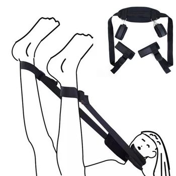 Bondage Gear Handcuffs For Sex Open Leg Ankle Neck Cuffs Strap Restraint Sex Toys For Woman Couples Slave Flirt BDSM Bondage Set 2