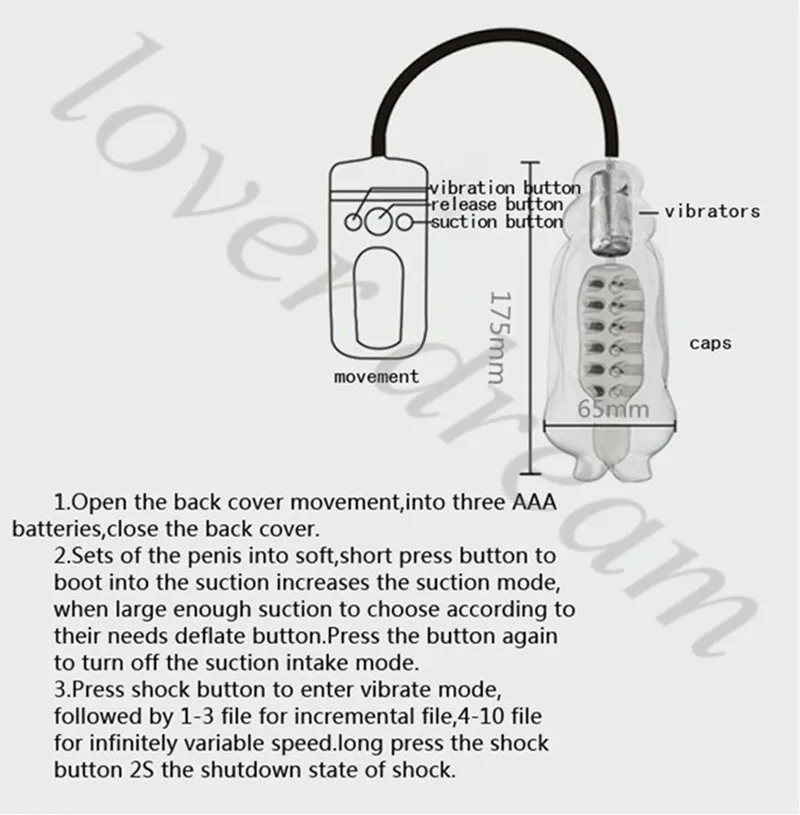 Automatic Oral Masturbator With Air Pressure & 10 Speed Vibration_voghion.com