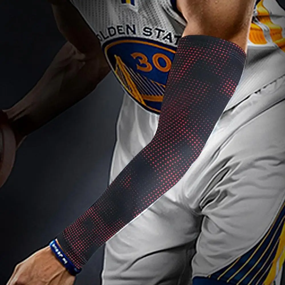 Sport Arm Warmers Non-Slip Cycling Arm Sleeve Elastic Compression Anti-Sunburn Long Sleeve Tennis Running Basketball Accessories