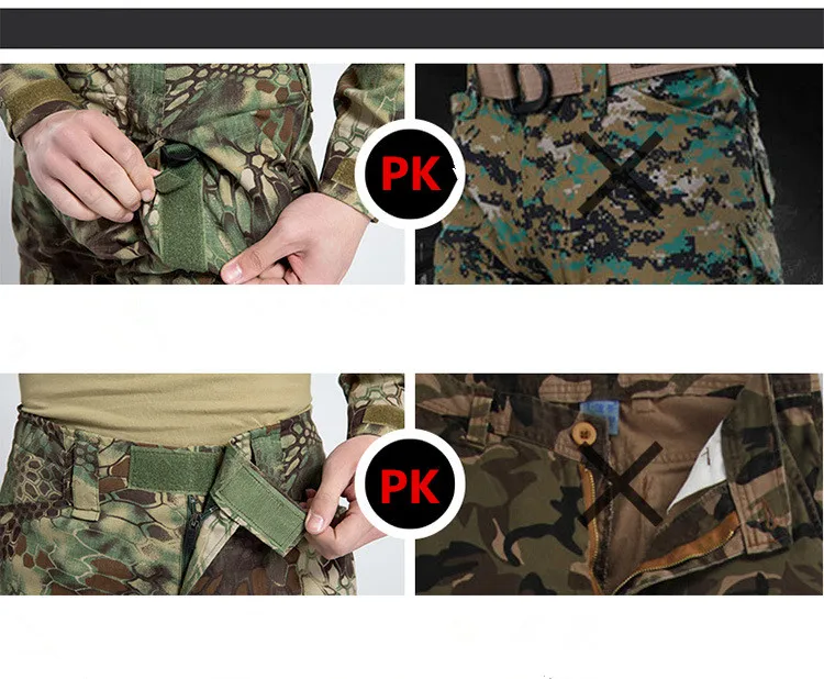Тактические штаны, военные красивые штаны, мужские камуфляжные Pantalon, рабочие брюки, наколенники, армейские охотники, хорошие специальные солдатские военные штаны
