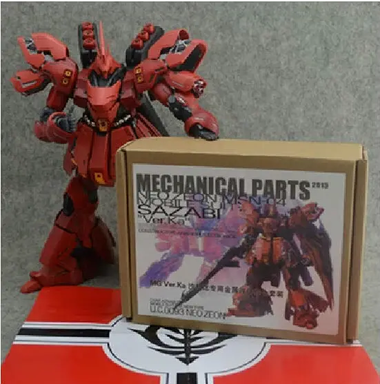 

New SMS Metal Details Up Part Set For Bandai 1 100 MG Sazabi ver Ka Gundam Model Kit Children's DIY Birthday Gift Free Shipping