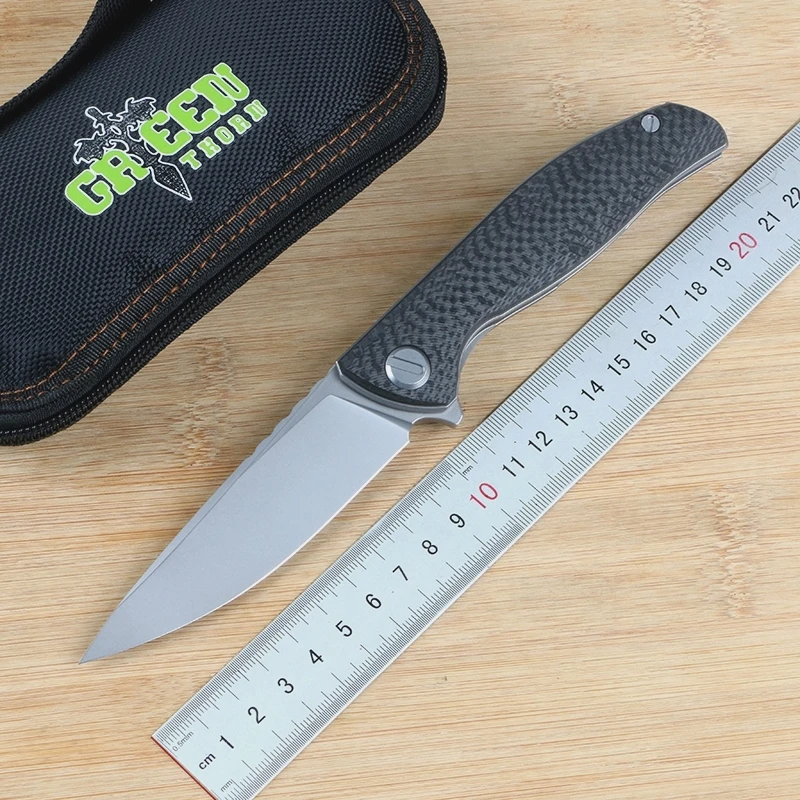 Carbon Fiber Folding Knife | Green Thorn F3ns K110 | Carbon Fiber Edc Tool - Carbon - Aliexpress