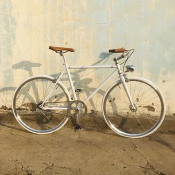 Cuadro de bicicleta Fixie para mujer, 700C, 48cm, 52cm, cesta ligera, cuadro de bicicleta de marcha única