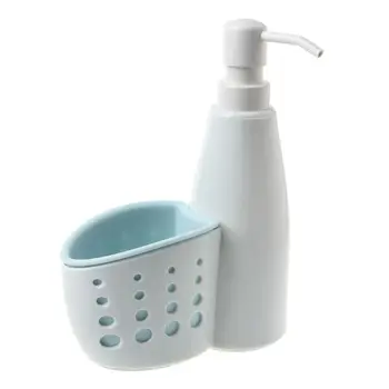 

Two-In-One Two-In-One Dispenser And Storage Box Multi-function Liquid Detergent Container Sponge Drainboard Soap Holder Rack For