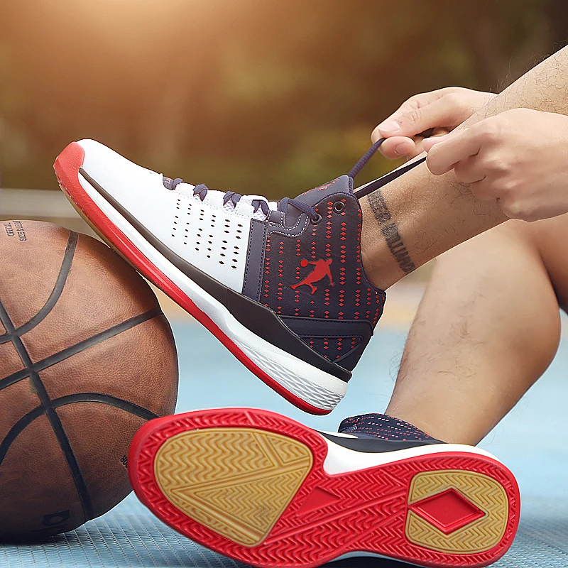 Men's lightweight and comfortable basketball shoes fly line men's basketball shoes sneakers men