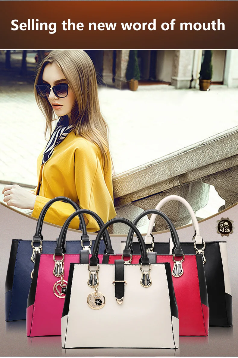 Women Zipper Shoulder Handbag  