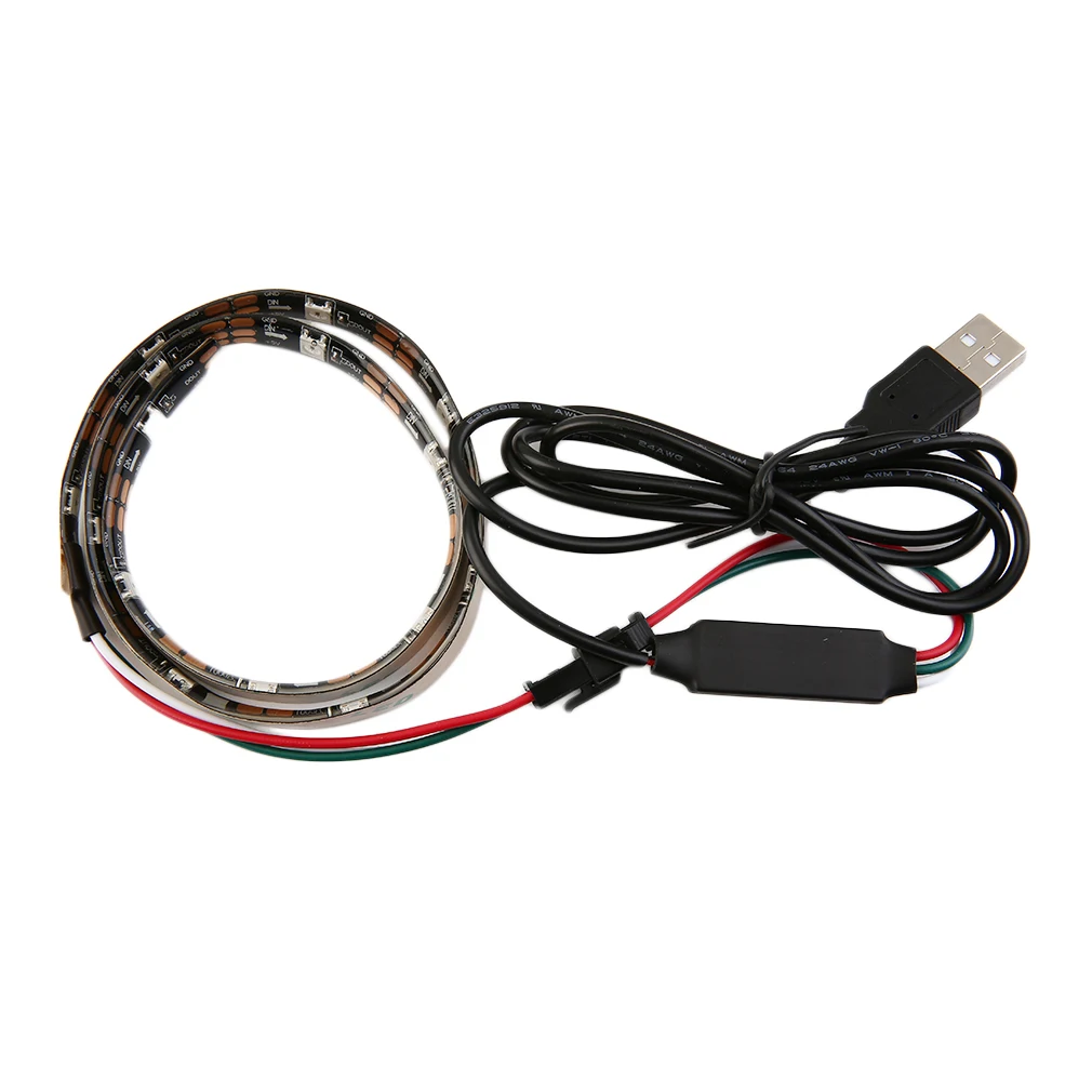 WS68 12 RGB 5050 SMD Светодиодные ленты лампы Водонепроницаемый гибкий светодиодный лента светильник USB 5V Новогоднее украшение полоска лампы светильник